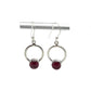 Cicle Gemstone Earrings