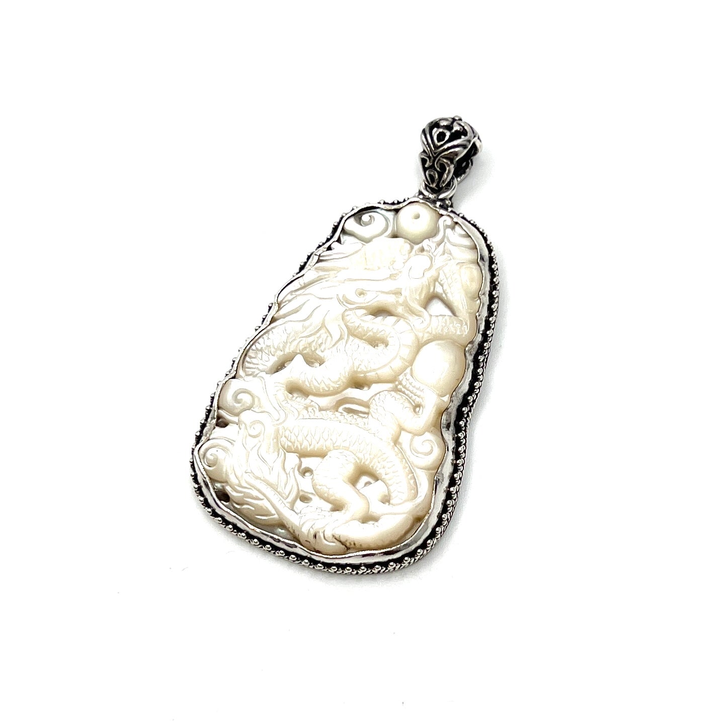 Mother of Pearl Dragon Pendants