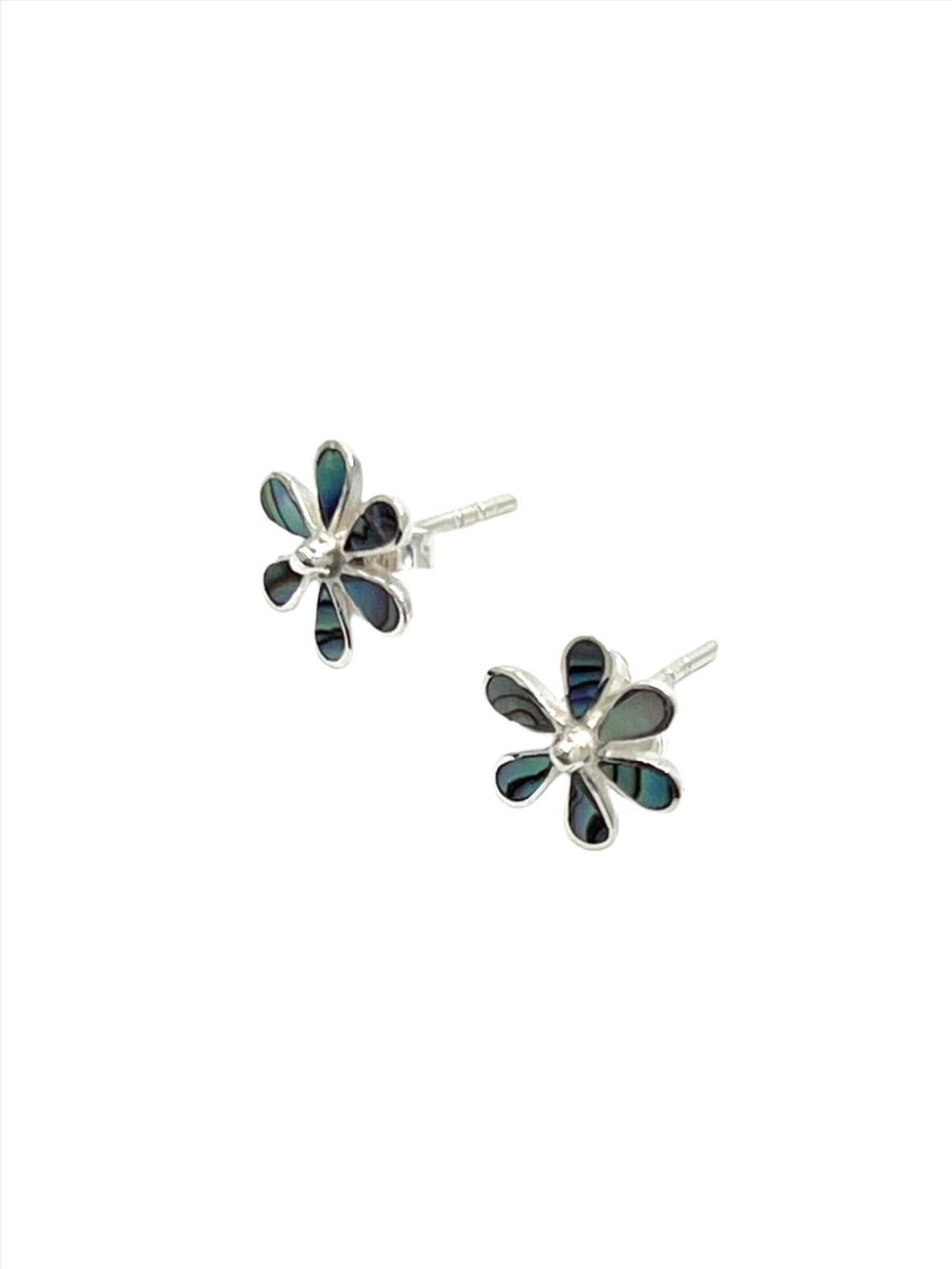 Sterling Silver Shell Daisy Studs