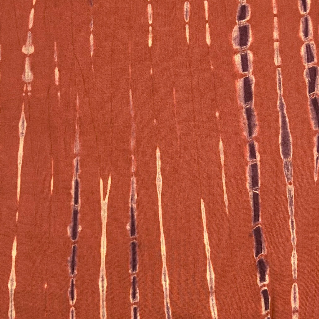 Tie Dyed Striped Ruffle Jacket