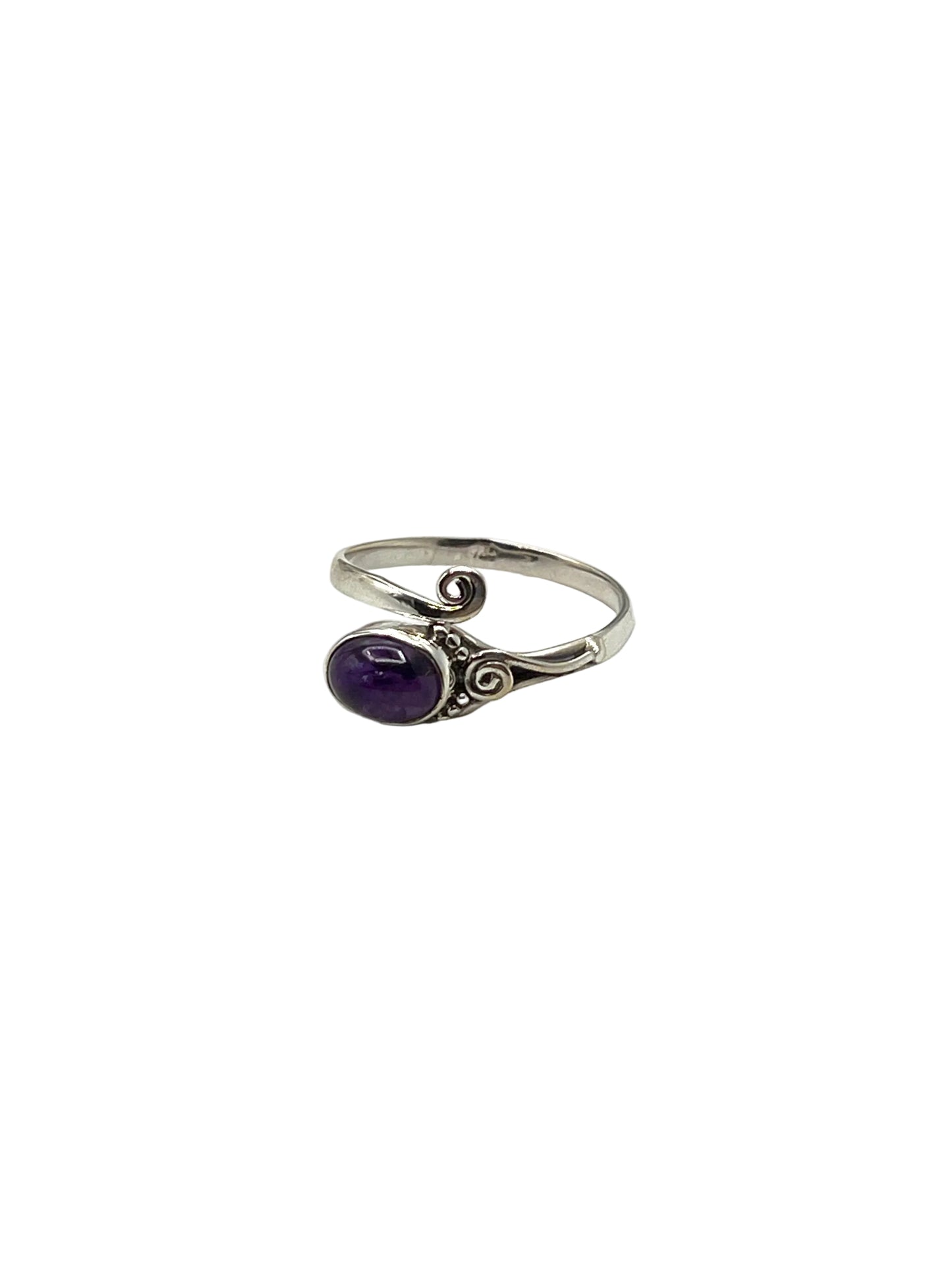 Swirl Gemstone Wrap Rings