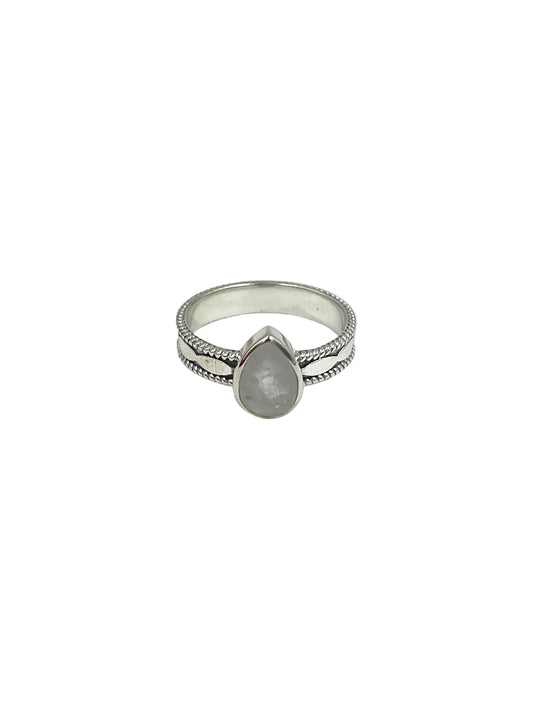 Faceted Teardrop Gemstone Rings