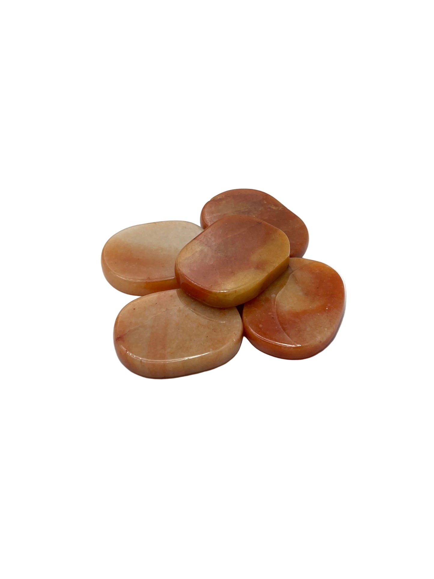 Orange Aventurine Flat Palmstones