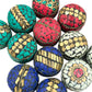 Mini Mosaic Indian Handmade Metal Jewelry Tin
