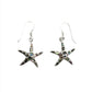 Sterling Silver Shell Starfish Earrings