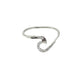 Sterling Silver Hammered Wave Ring
