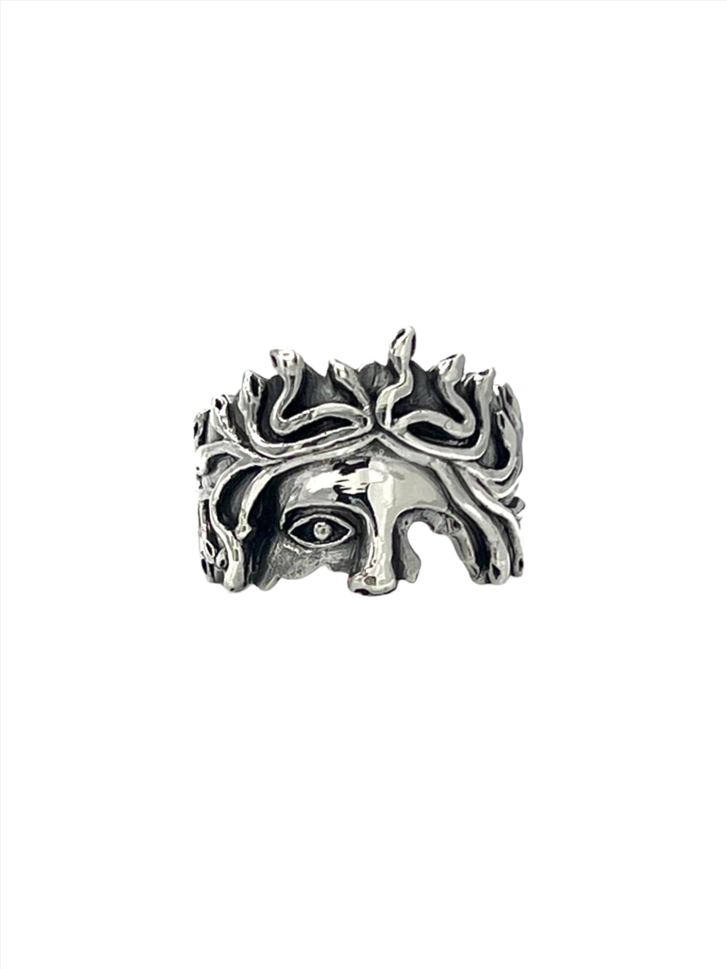 Sterling Silver Medusa Ring