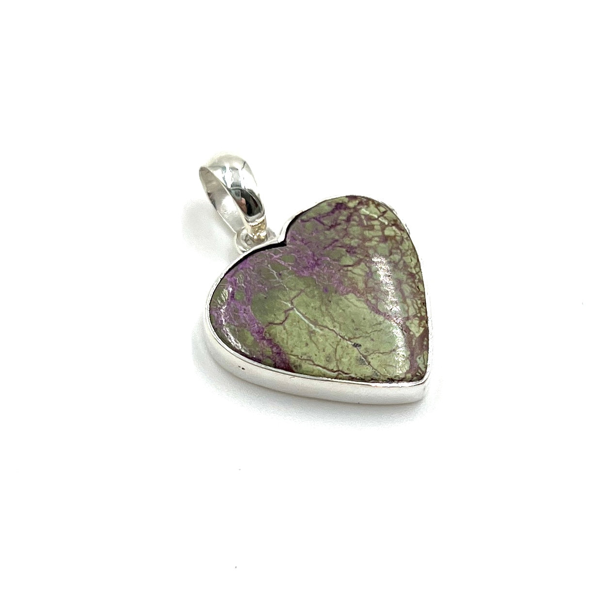 Sterling Silver Stichtite Freeforms Pendants