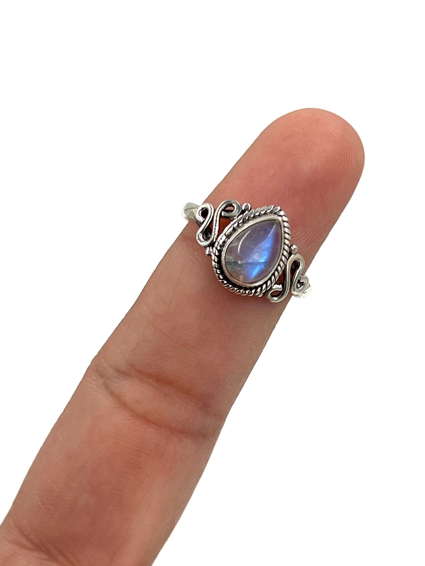 Teardrop Moonstone Ring