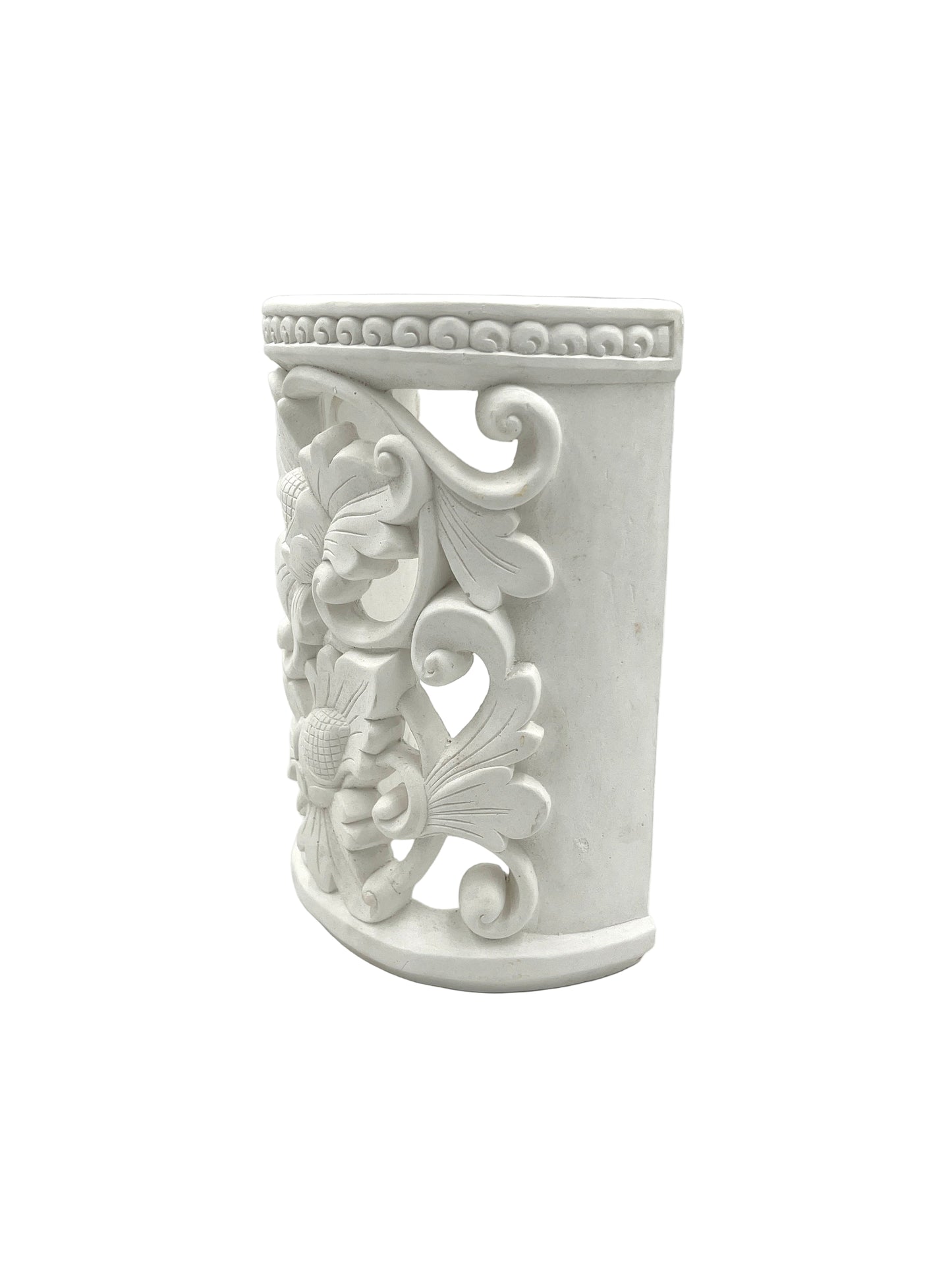 Concrete Flower Wall Sconce