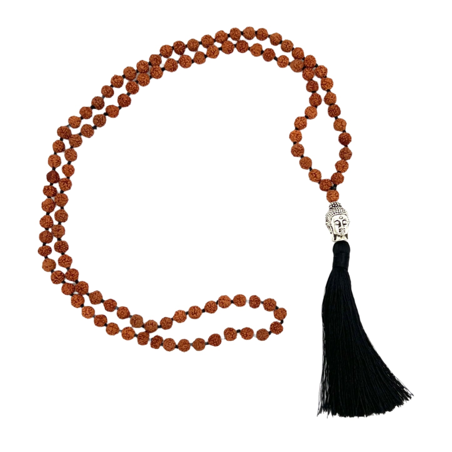 Rudraksha Buddha Head Tassel Malas