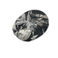 Decorative stone with floral patterns on a white background