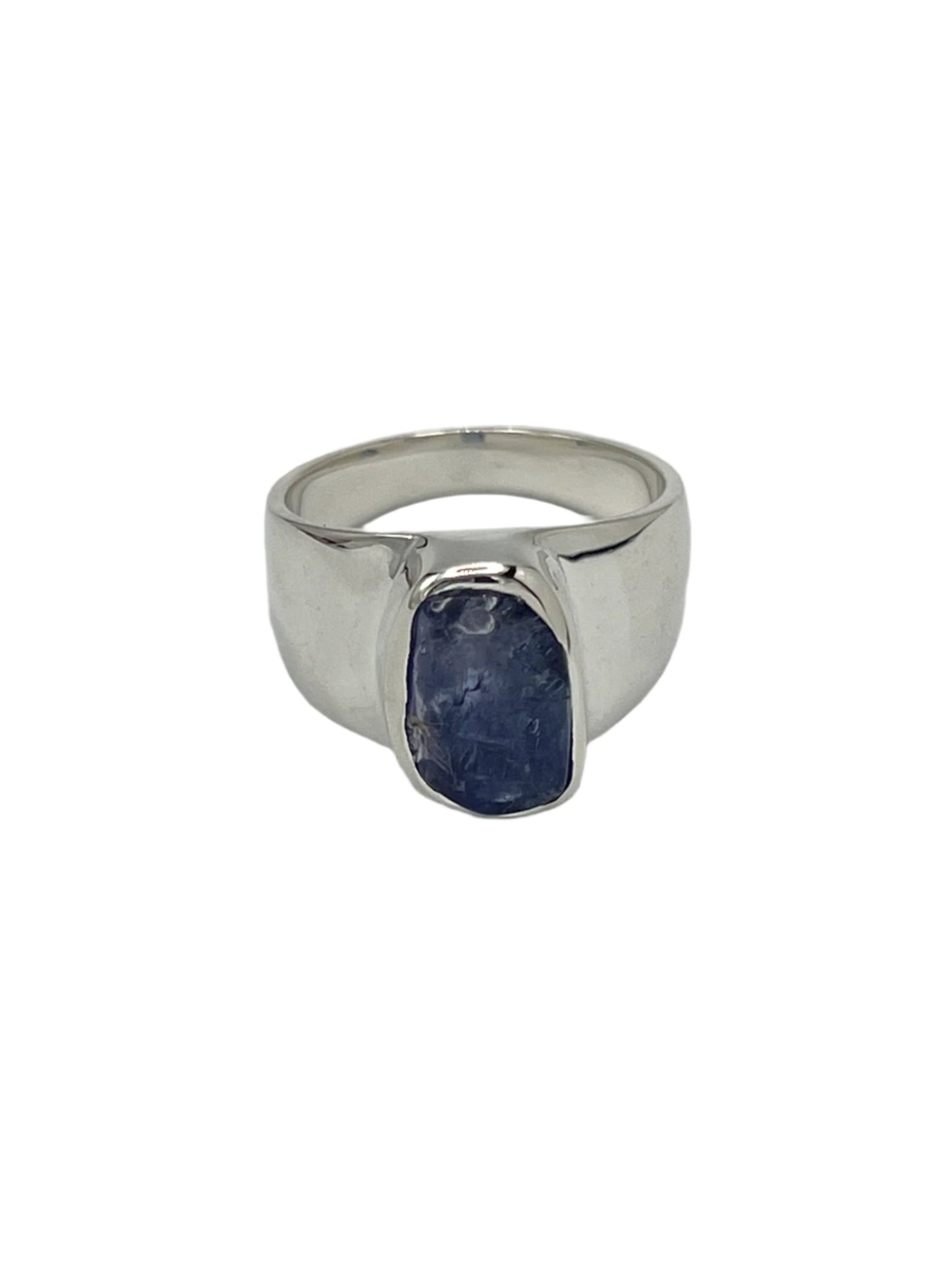 Sterling Silver Raw Tanzanite Rings