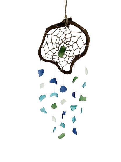 Sea Glass Dream Catcher Wind Chime