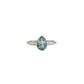 Teardrop Blue Topaz Ring