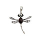 Sterling Silver Amber Dragonfly Pendants