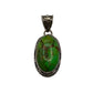 Sterling Silver Filigree Green Turquoise Pendants