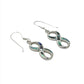 Sterling Silver Shell Infinity Earrings