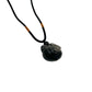 Silver Sheen Obsidian Hello Kitty Necklace