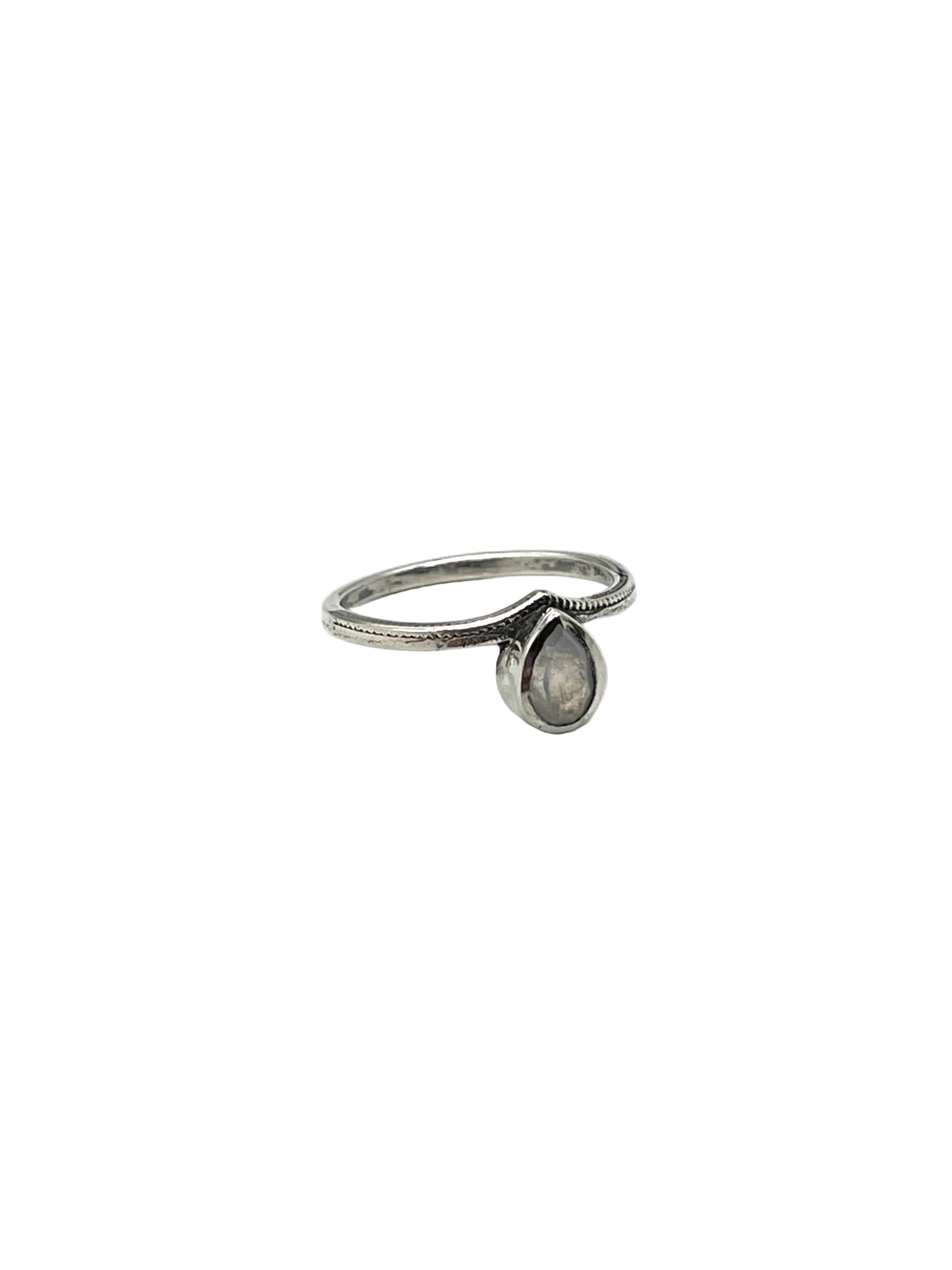 Teardrop Gemstone Rings