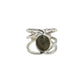 Oval Labradorite Wavy Ring