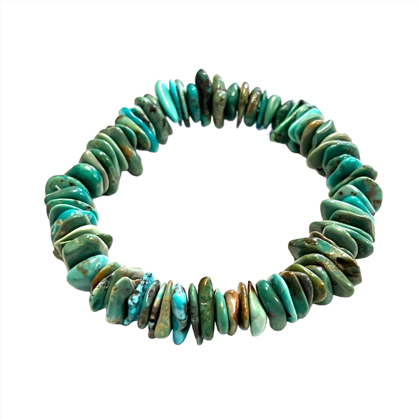 Natural Turquoise Chip Bracelet