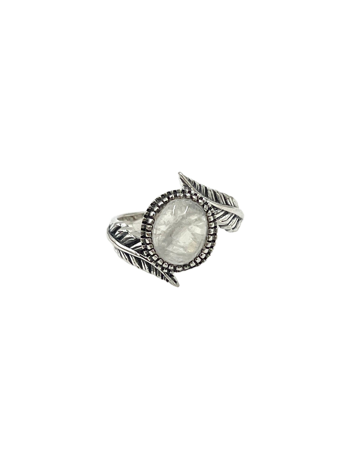 Leaf Wrap Moonstone Ring