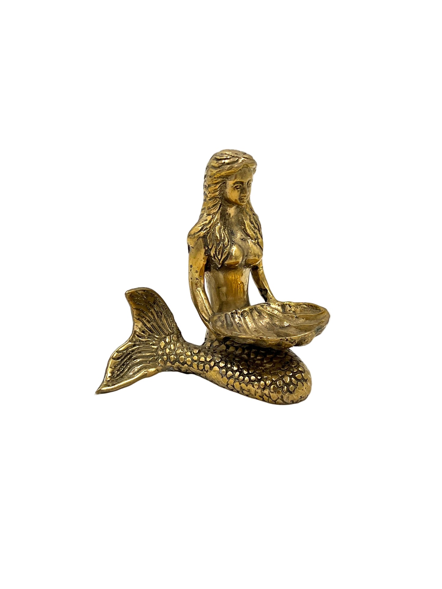 Bronze Mermaid Holding Shell