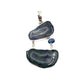 Blue Druzy Agate Pendants