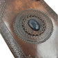Camel Leather Gemstone Journal | Mandala | 10" x 7" x 1/2"