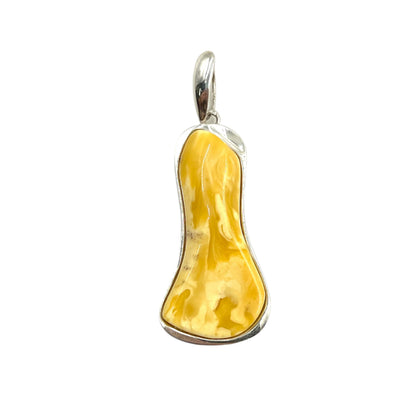 Butterscotch Amber Freeform Pendants