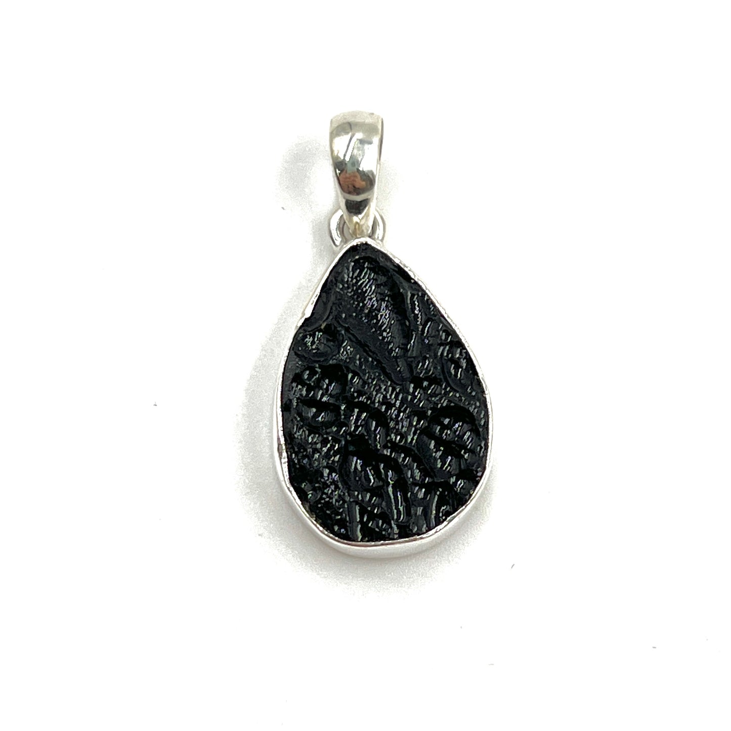 Tektite Teardrop Pendants