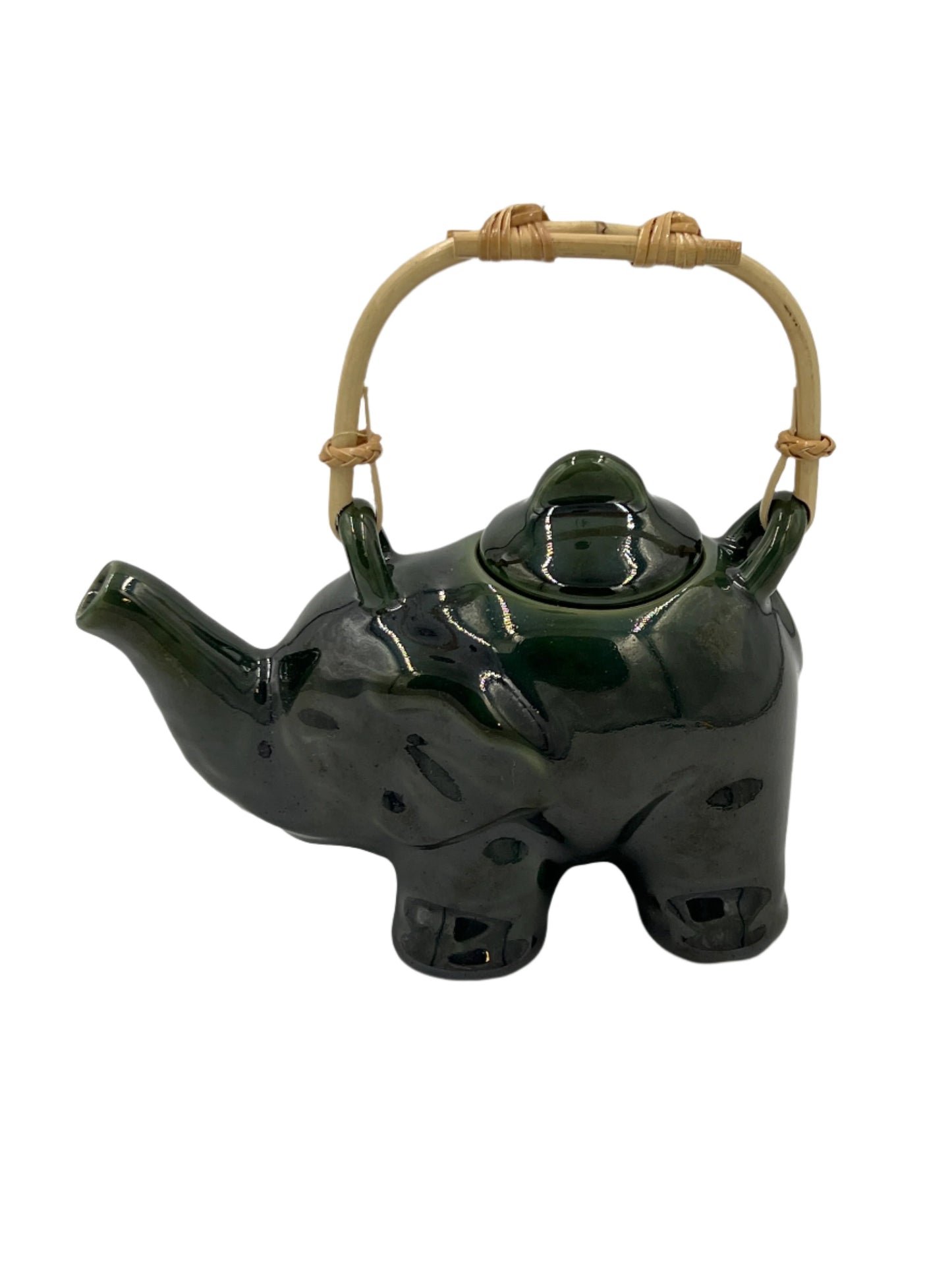 Emerald Elephant Ceramic Tea Pot Set