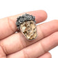 Bertha Skull Picture Jasper Ring
