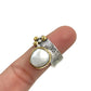 Silver Multi Metal Pearl Rings