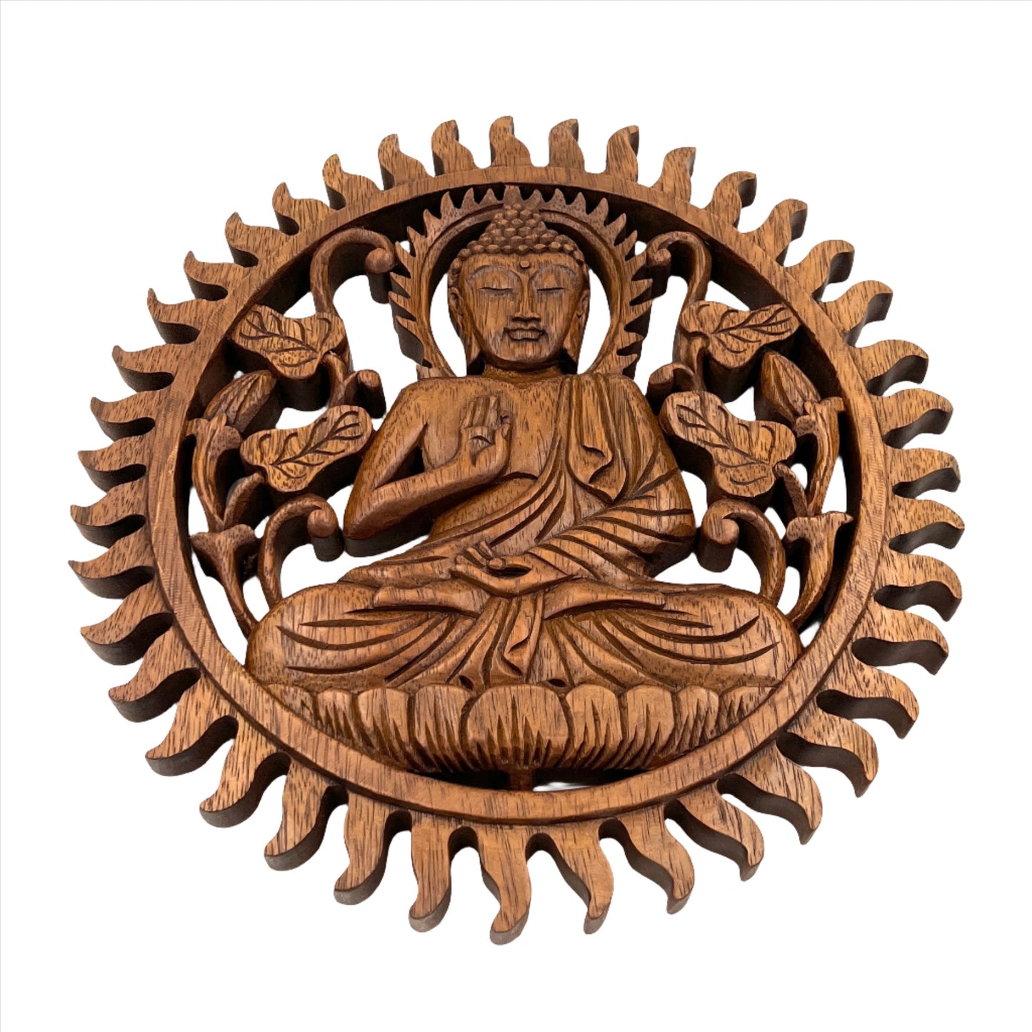 Buddha Flamed Panel Carving