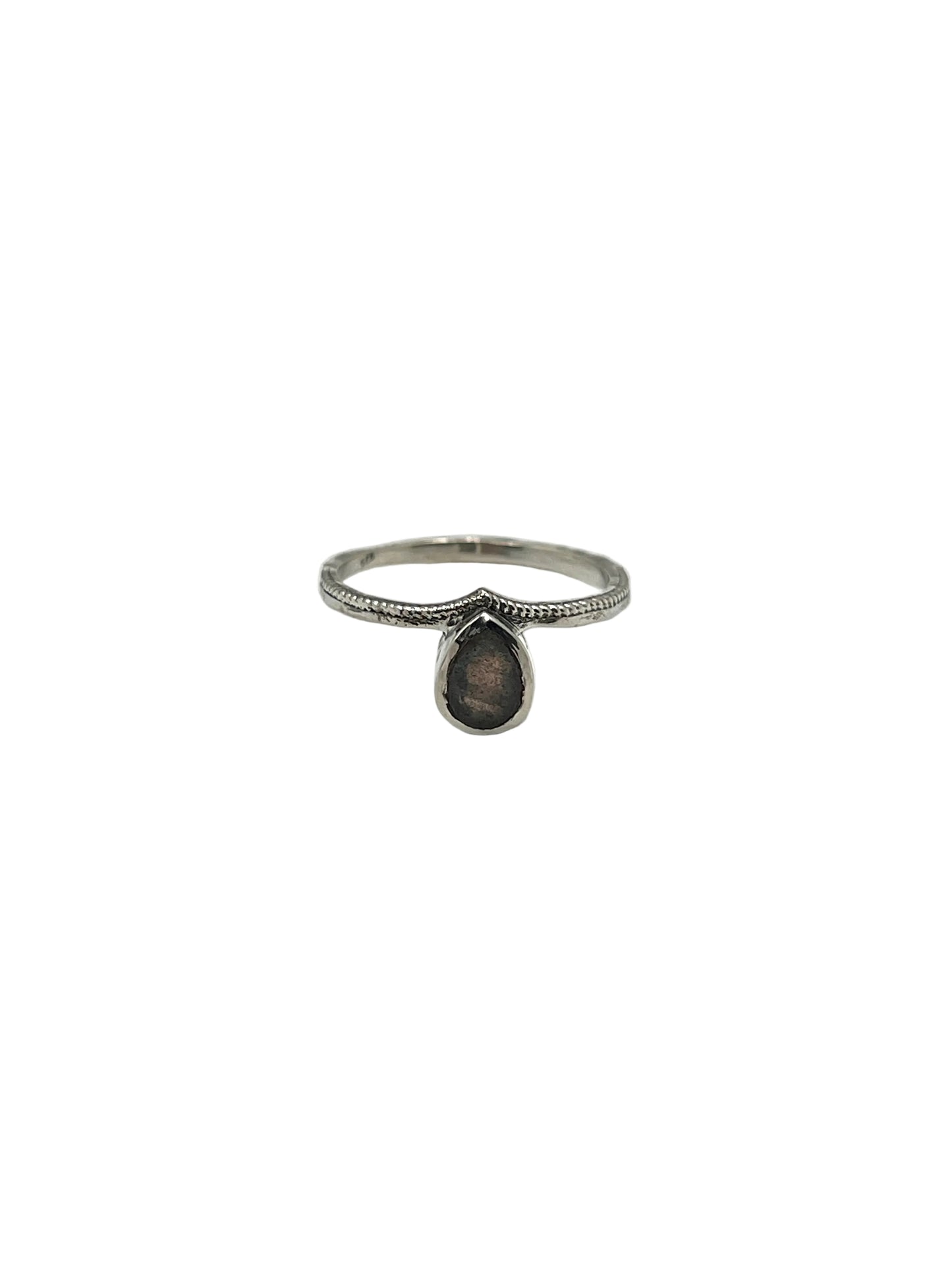 Teardrop Gemstone Rings