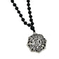 Hand knotted Lava Stone Astamangala Charka Mala