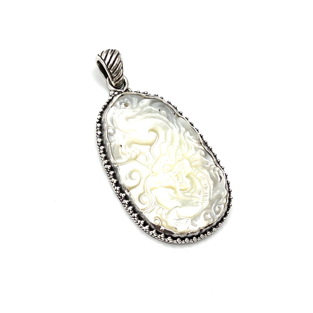 Mother of Pearl Dragon Pendants