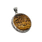 Tigers Eye Lotus Pendant