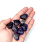 Amethyst Puffy Hearts