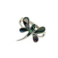 Sterling Silver Abalone Shell Dragonfly Ring