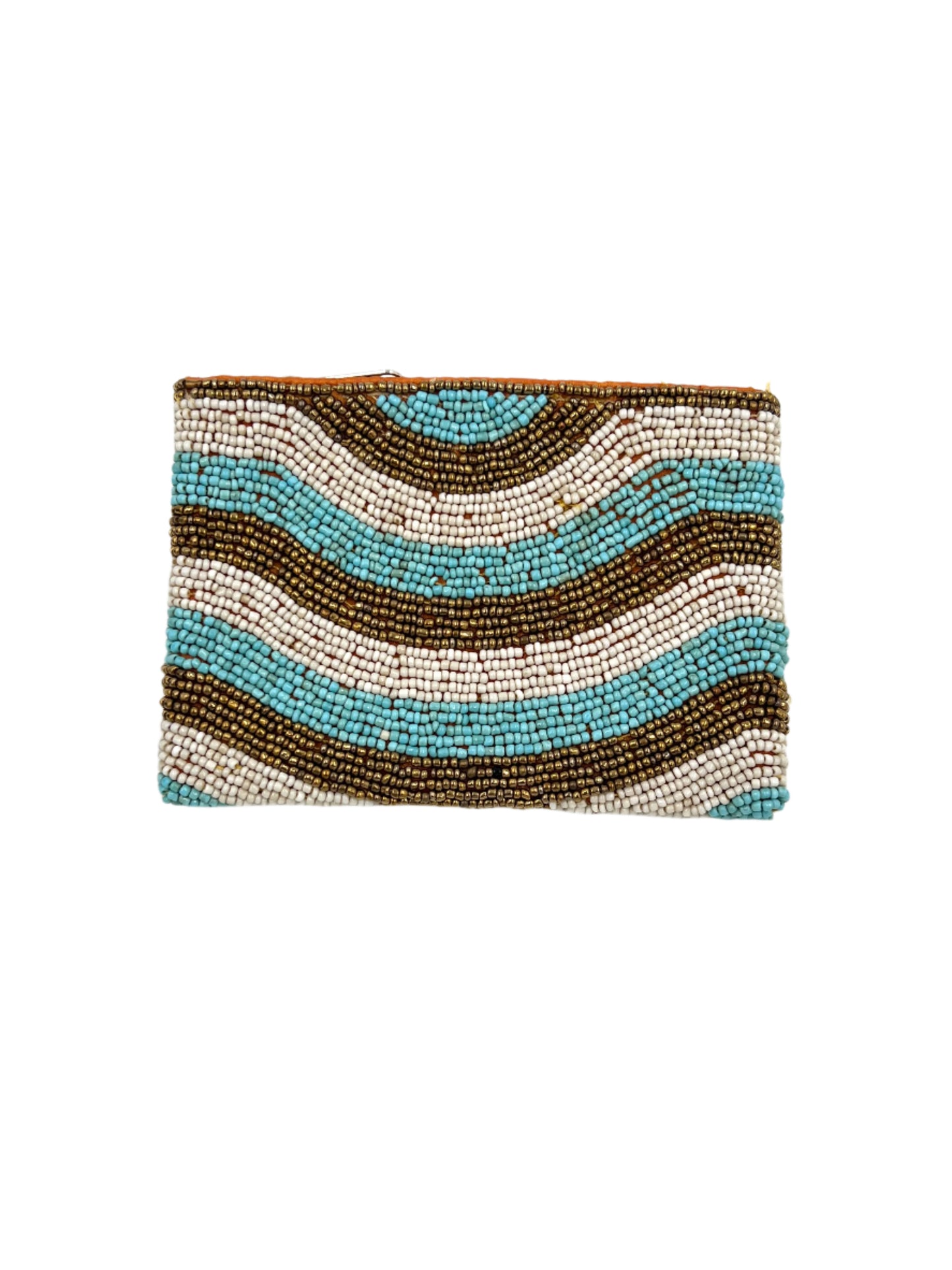 Beaded Wavy Coin Purse