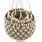 Banana Leaf White Hanging Plant Basket Sets