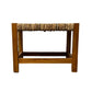 Teakwood & Banana Leaf Stool