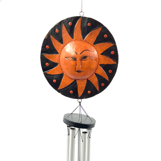 Sun & Moon Painted Wind Chime