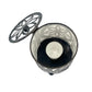 Handcut Swirls Iron Candle Holders w/ Lid