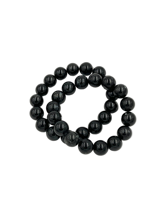 Black Tourmaline Beaded Bracelets
