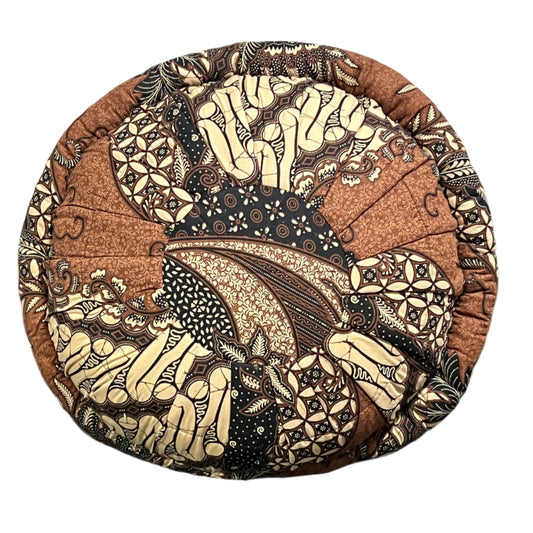 Brown Batik Floor Pillows | 3 Sizes