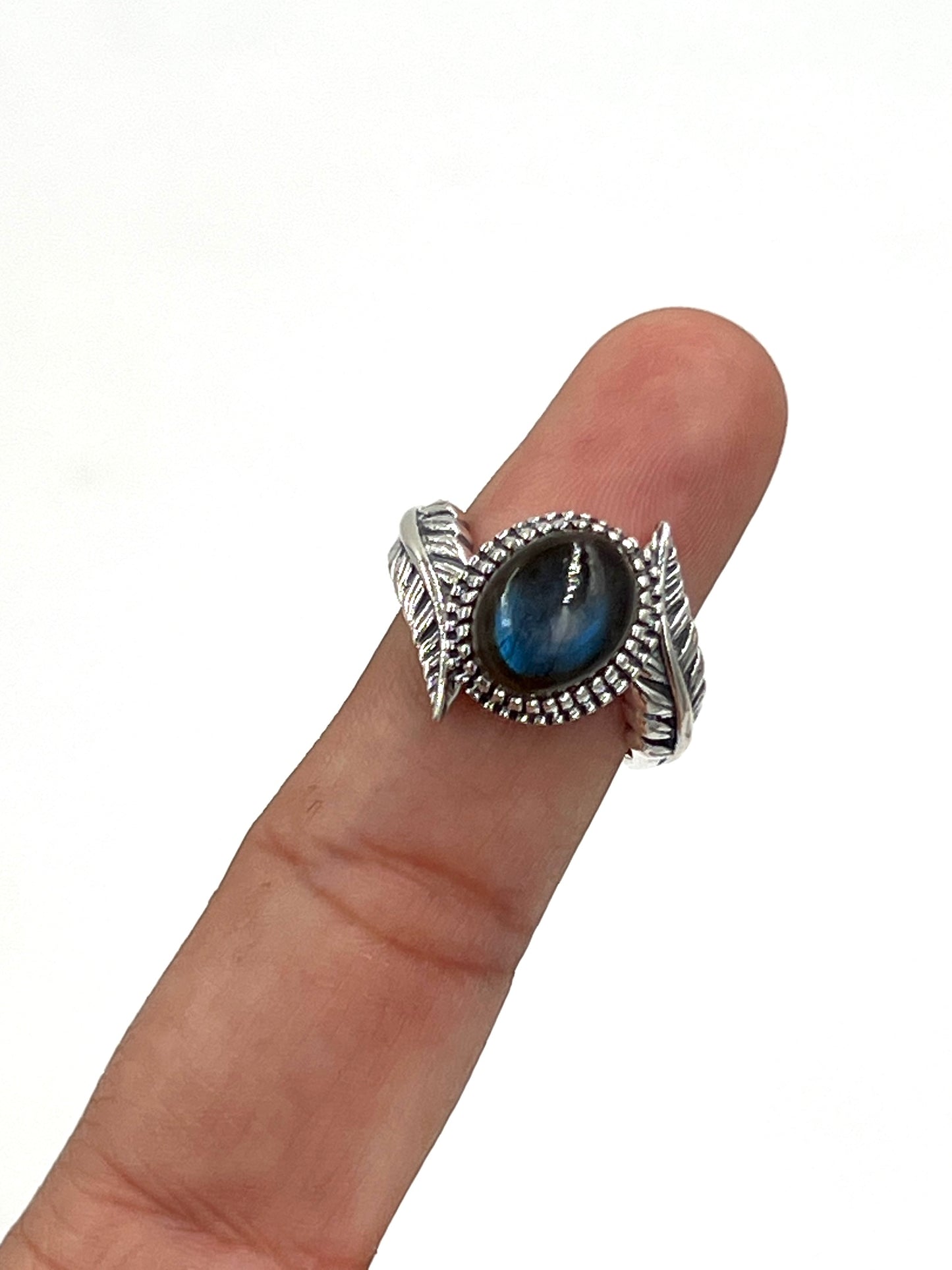 Leaf Wrap Labradorite Ring